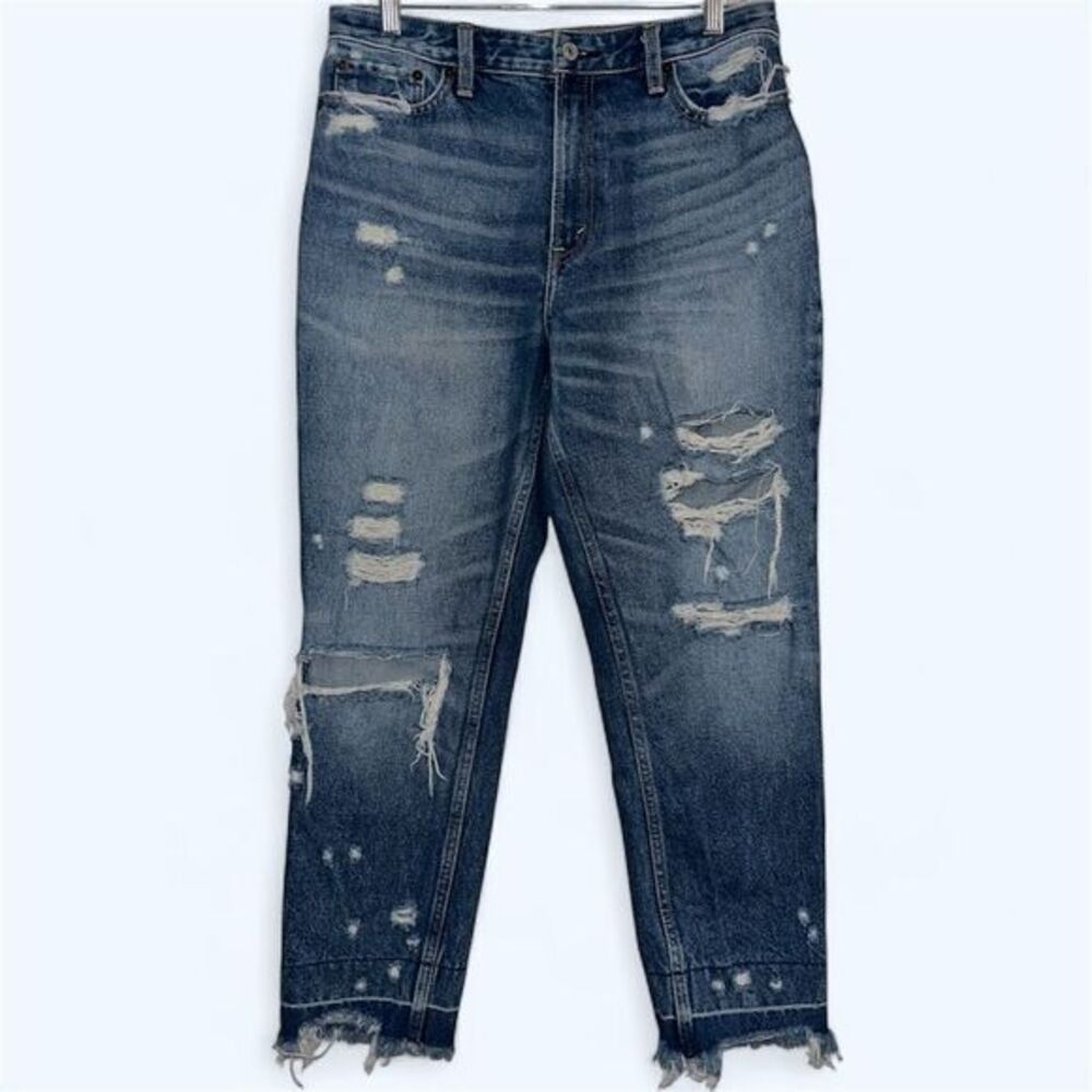 Abercrombie & Fitch Jeans - Annie High Rise Girlfriend - Size 29/8R  Distressed